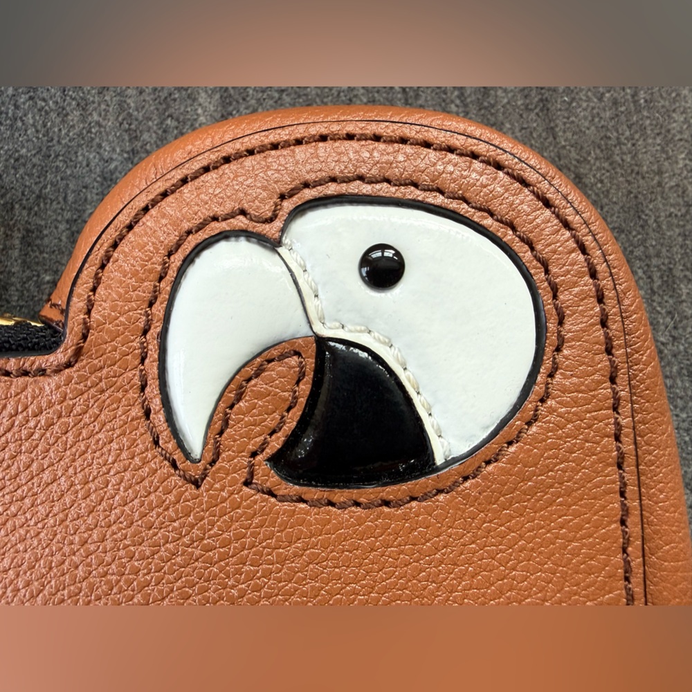Kate Spate Macaw Parrot Leather Clutch - Picture 3 of 16
